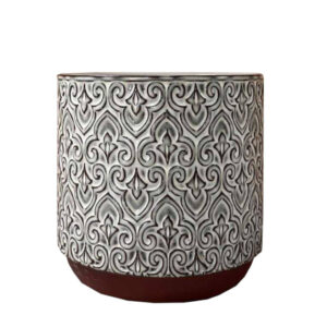 Orchid Pot with Artistic Relief