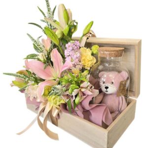 Baby girl Flower Chest Box