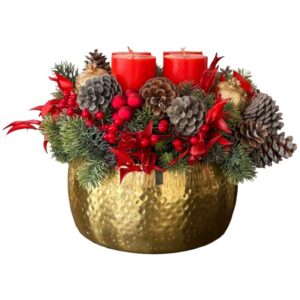 Red Luxe Artificial Centerpiece
