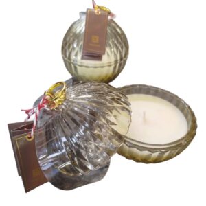 Glass Sphere Candle – Sandalwood Aroma