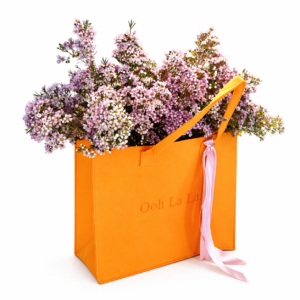 Minimal Orange Flower Bag