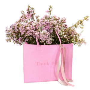 Minimal Pink Flower Bag