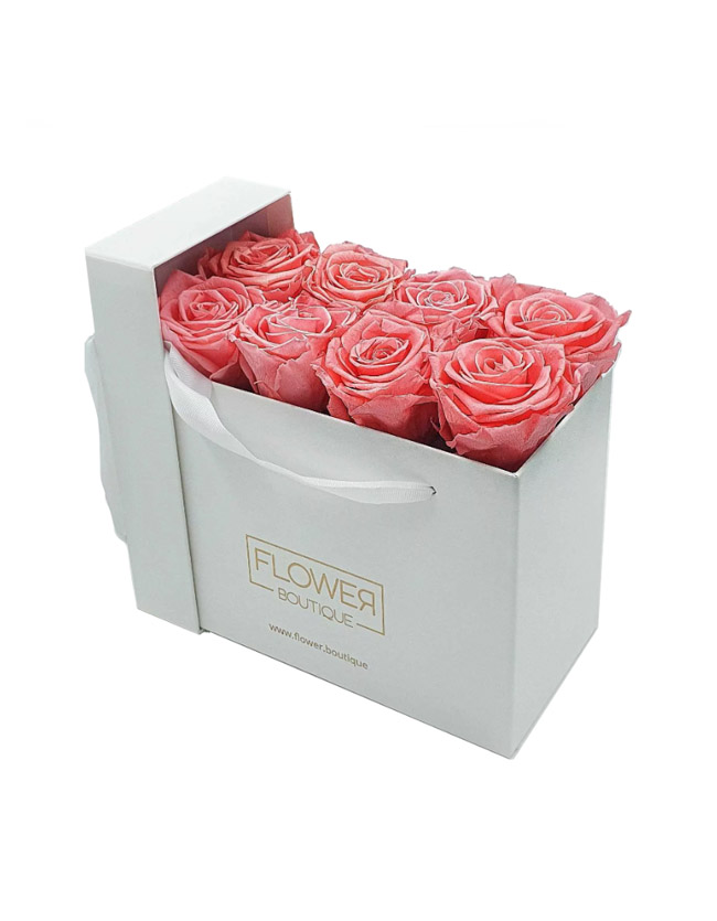 pink forever roses rectangular