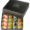 Exclusive chocolate praline box with 4 gourmet flavors
