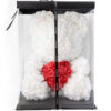 Forrever Teddy white with red heart