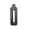 25cm black stem vase for a single stem or sculptural decor