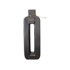 25cm black stem vase for a single stem or sculptural decor