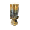 Golden Ember Hurricane 32cm - Candle Stand - Elegant Decor