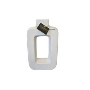 20cm Square-Shaped Matte Ceramic Vase