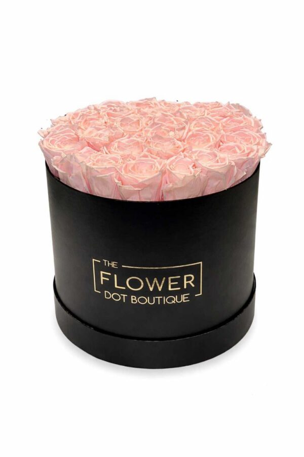 Luxury Forever Roses - 29 Preserved Pink Roses Flower Boutique