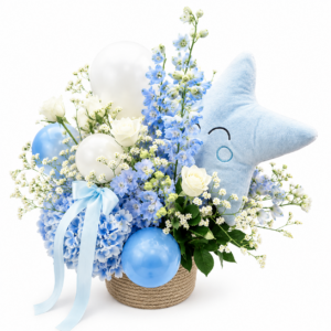 Blooms Bear And Ballons Delight (Florist Choice)